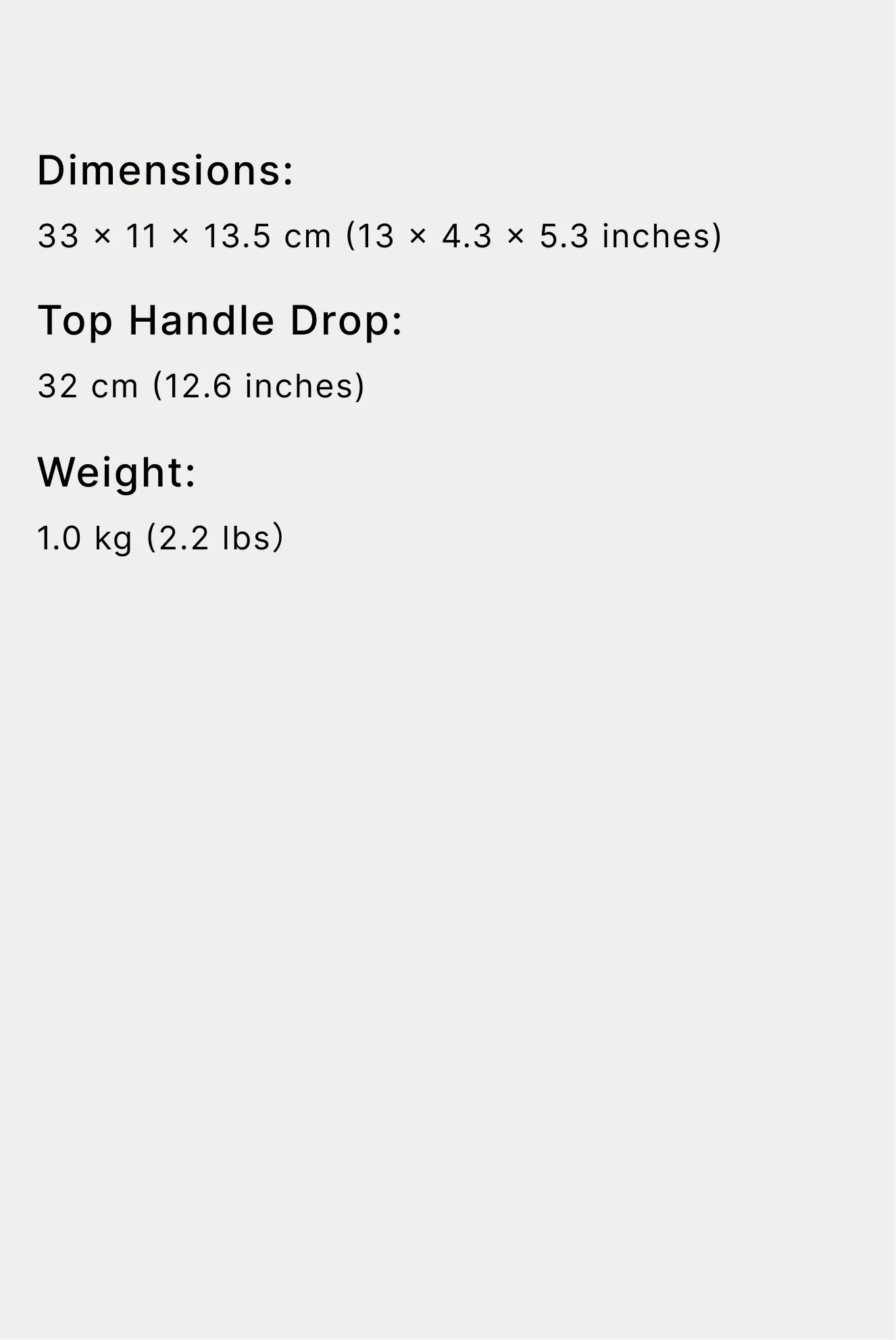 Specifications