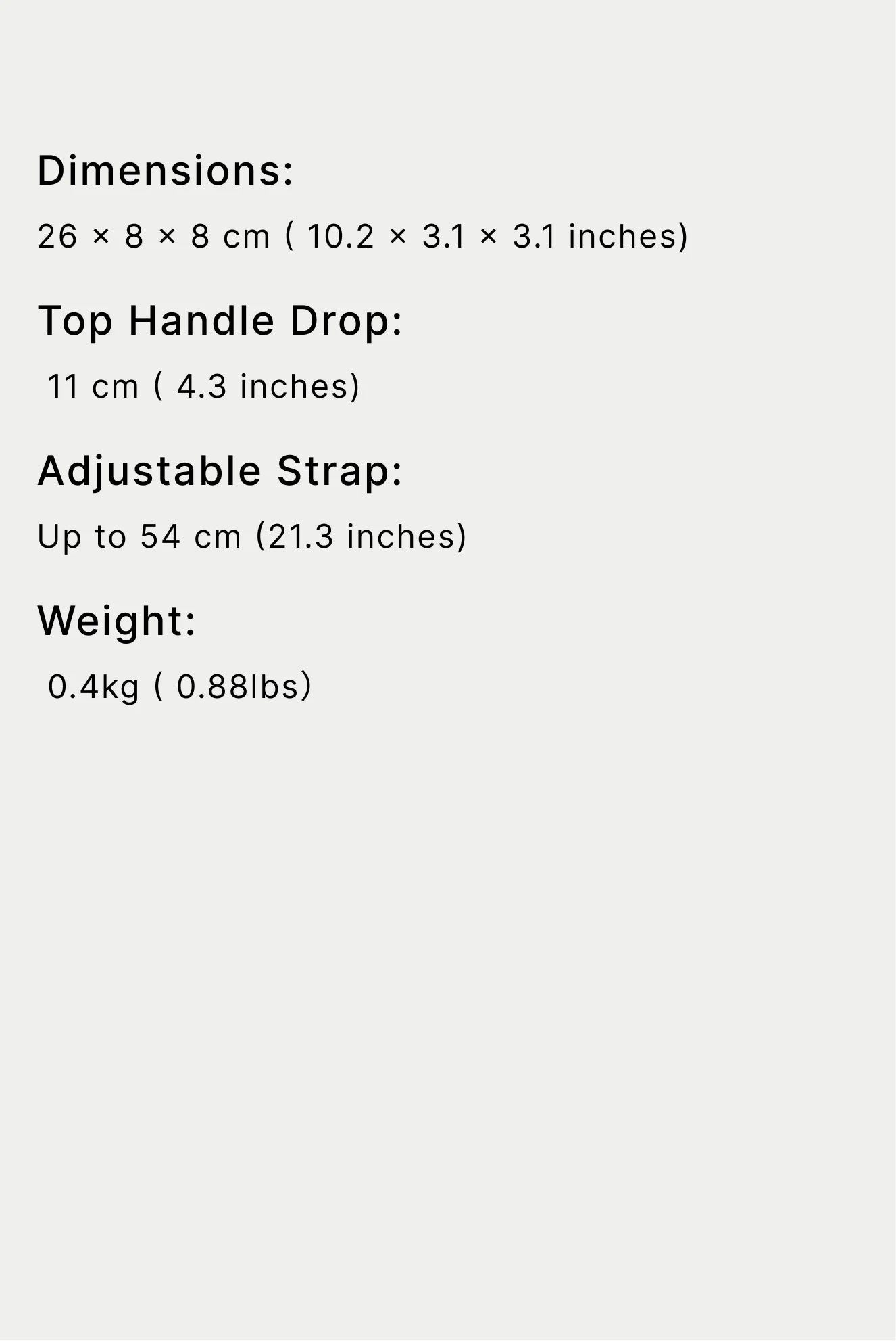 Specifications