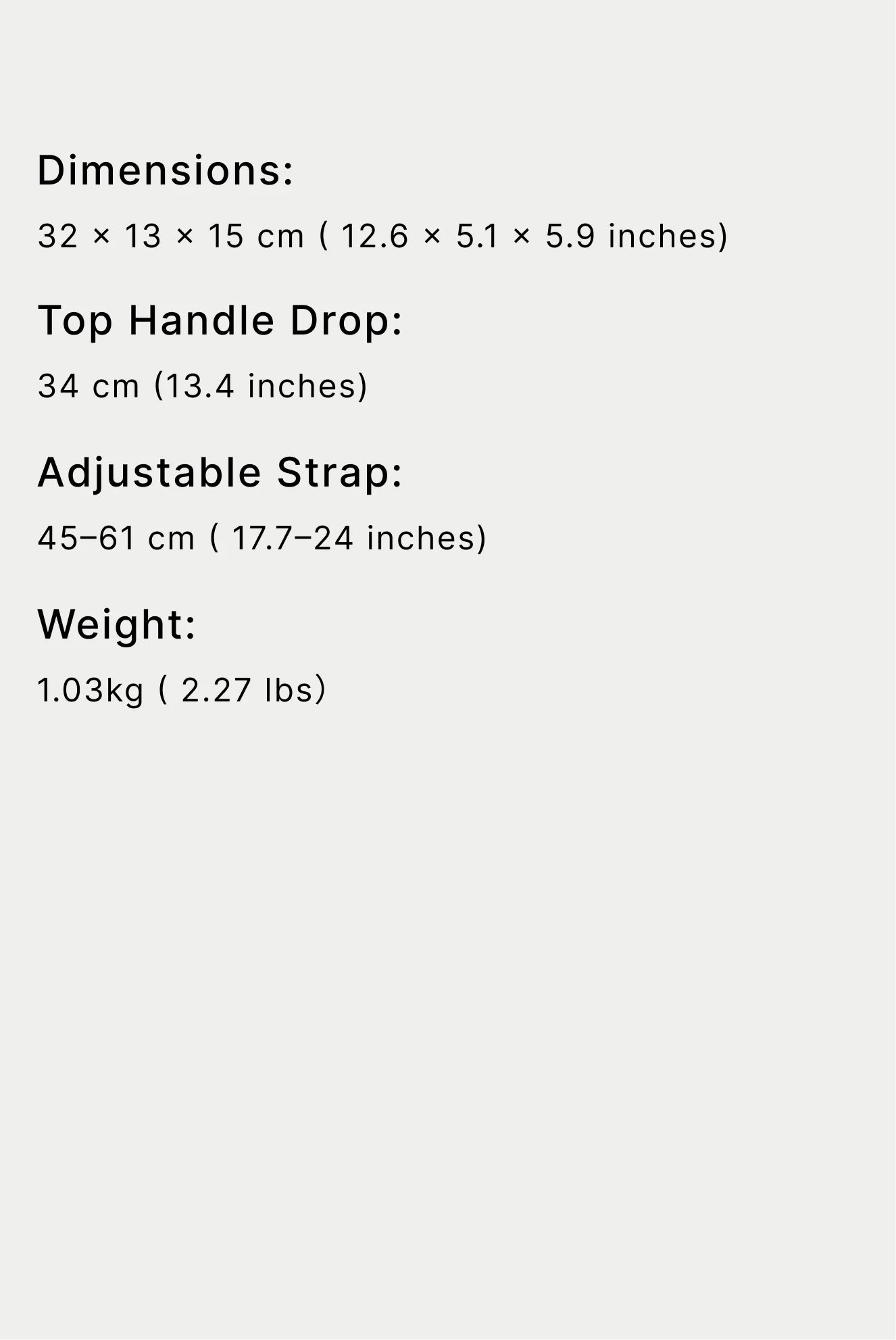 Specifications