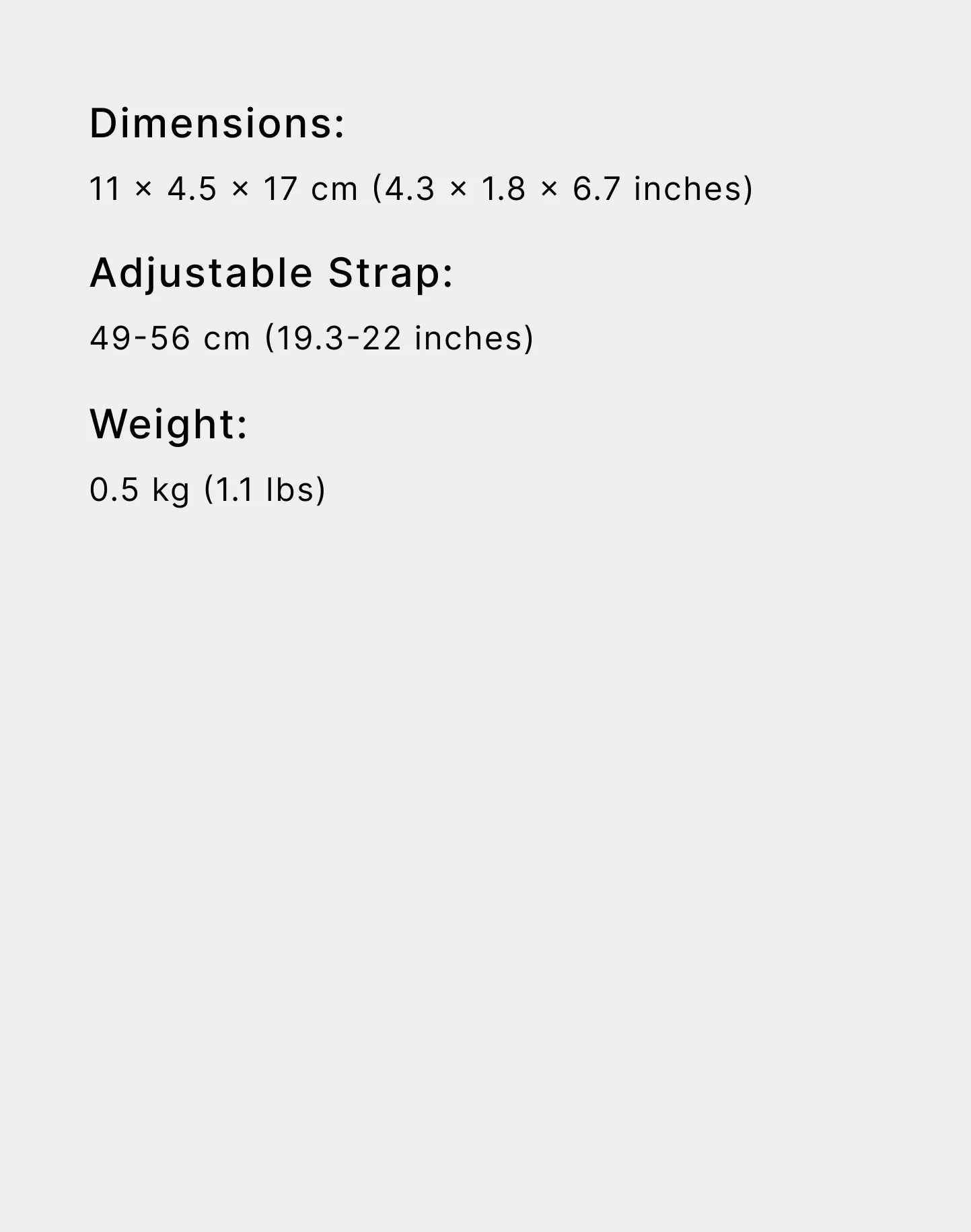 Specifications