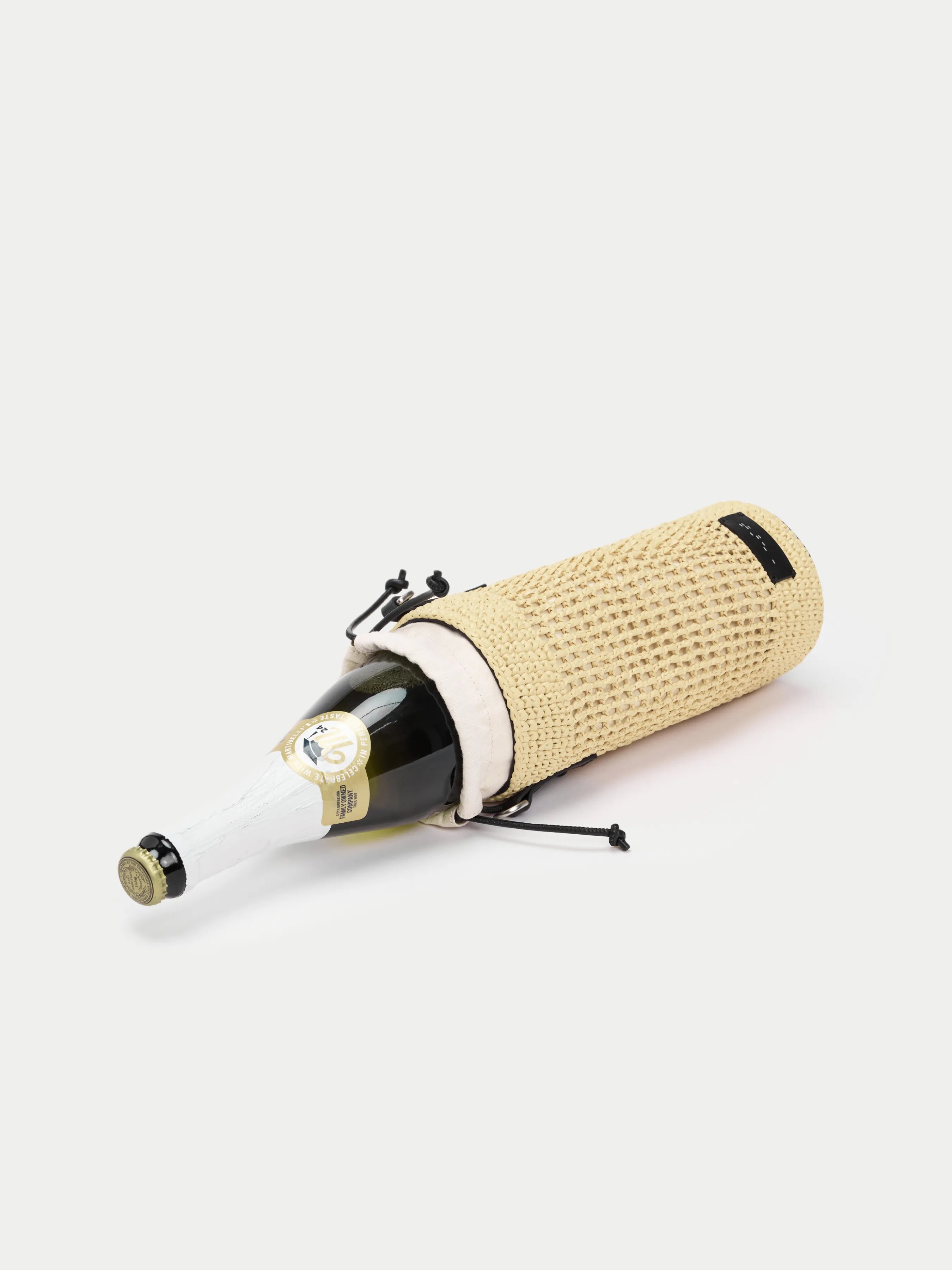 Capture Raffia Bottle Bag