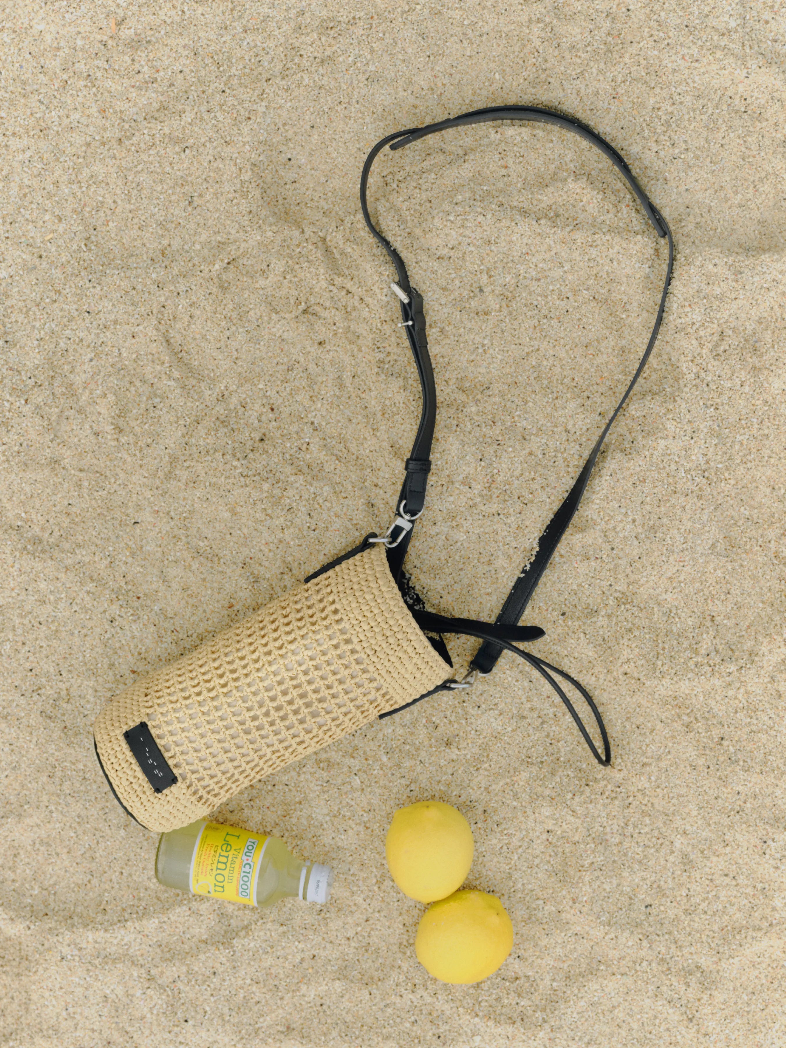 Capture Raffia Bottle Bag